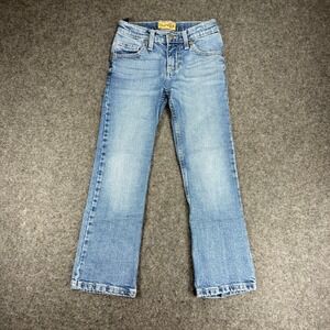 Wrangler 20X Girls' Blue Denim Jeans Classic Bootcut Style Comfortable Kids